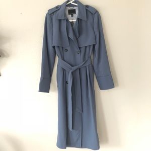 BR Soft Pleated Long Trench